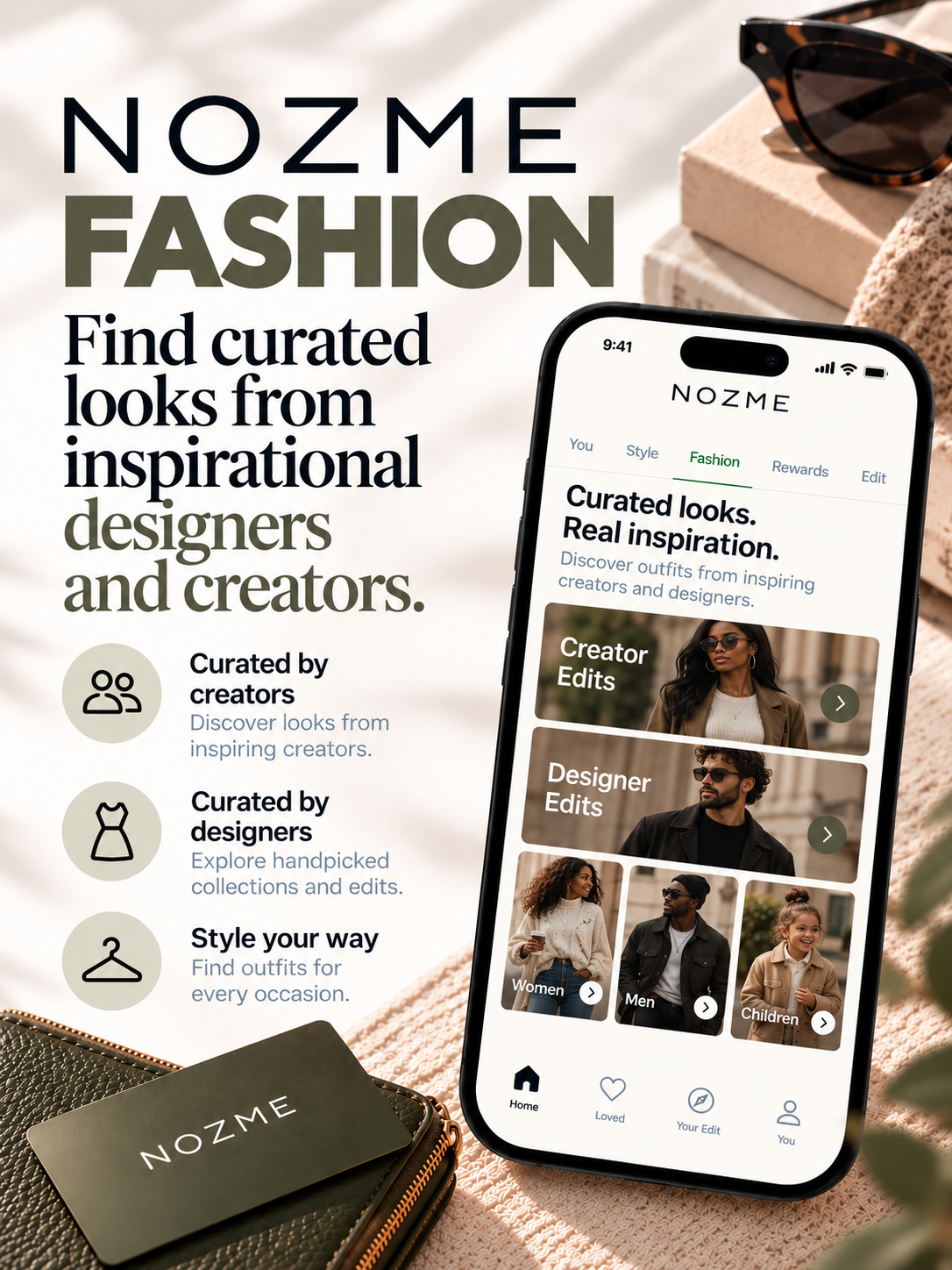 NOZME Fashion — curated looks from inspirational designers